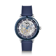 Load image into Gallery viewer, Skeleton Wheel Dial (Silicon Strap) - Blue
