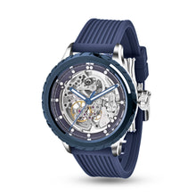 Load image into Gallery viewer, Skeleton Wheel Dial (Silicon Strap) - Blue
