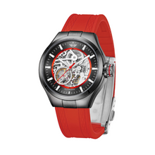 Load image into Gallery viewer, Skeleton (Silicon Strap) - Red&amp;Black
