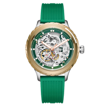 Load image into Gallery viewer, Skeleton Wheel Dial (Silicon Strap) - Green
