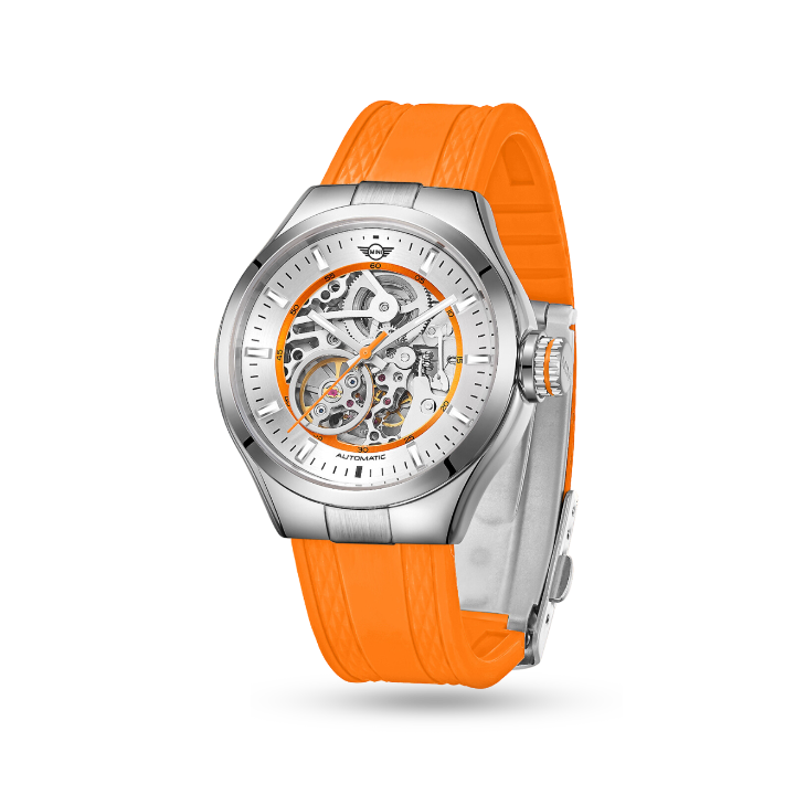 Skeleton (Silicon Strap) - Orange