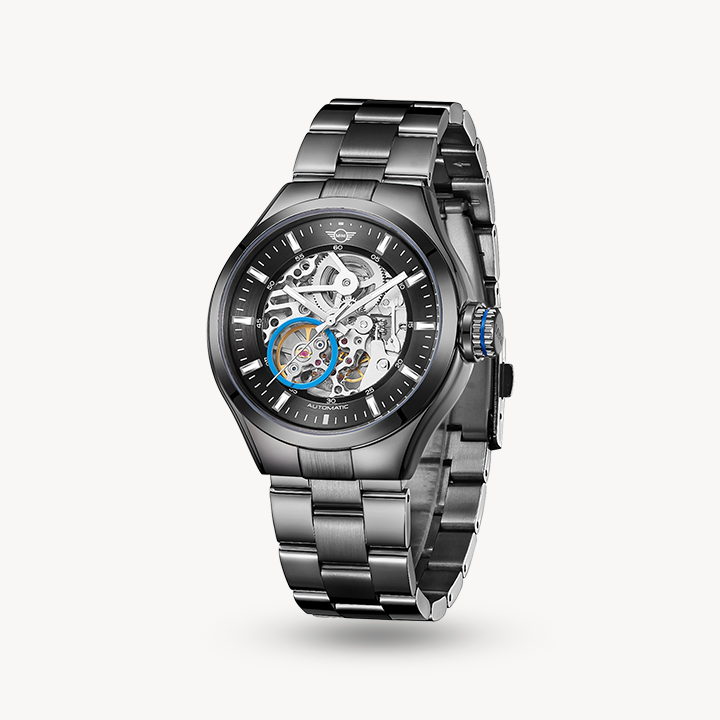 Skeleton (Steel Bracelet) - Black