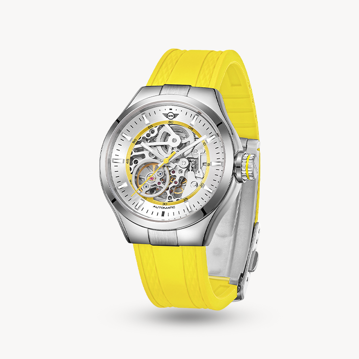 Skeleton (Silicon Strap) - Yellow