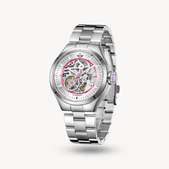 Skeleton (Steel Bracelet) - Pink