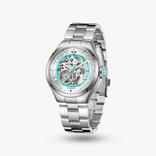 Load image into Gallery viewer, Skeleton (Steel Bracelet) - Turquoise
